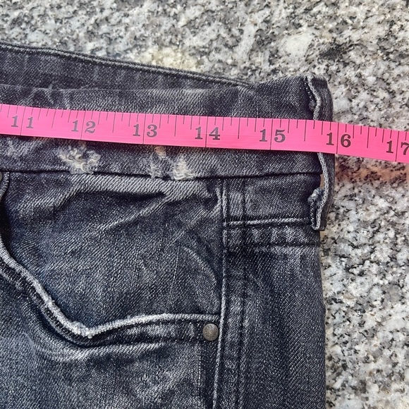7 For All Mankind A Pocket Bootcut USA Made 🇺🇲 Factory Distressing Womens 28 - Picture 14 of 16